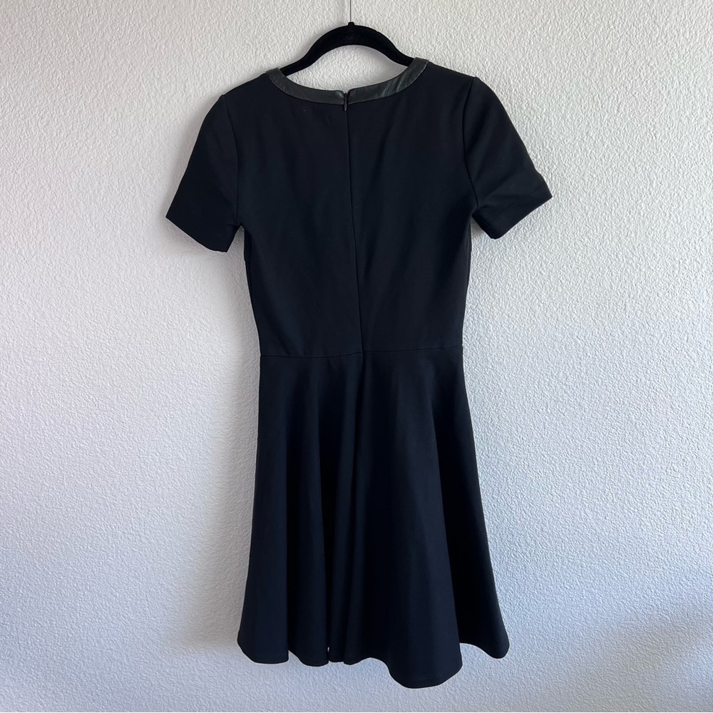 Madewell Women’s‎ Black Leather Trim Dress - Picture 7 of 12